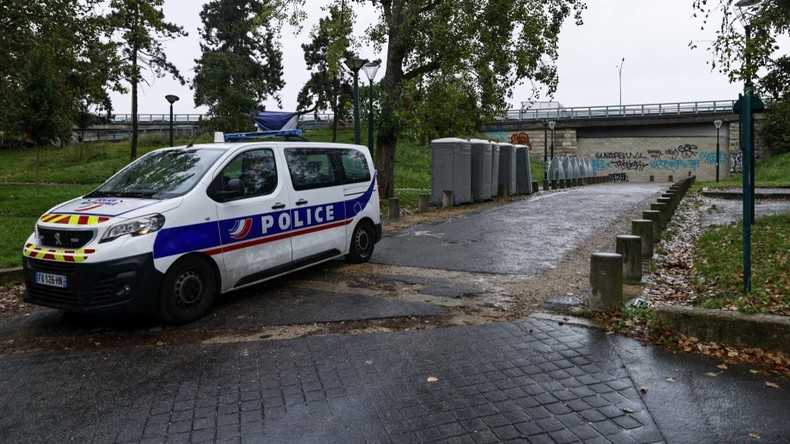 Un véhicule de police en Seine-Saint-Denis