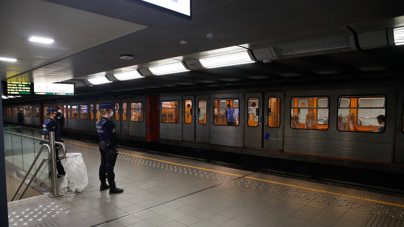 Station de métro à Bruxelles
