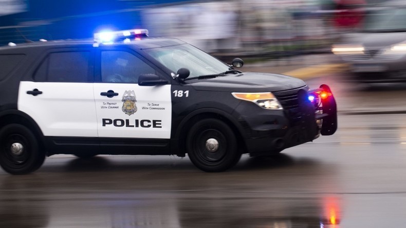 Un véhicule de police aux Etats-Unis