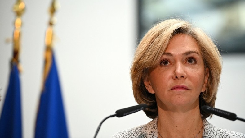 Valérie Pécresse lors d'une conférence de presse à Paris le 8 janvier