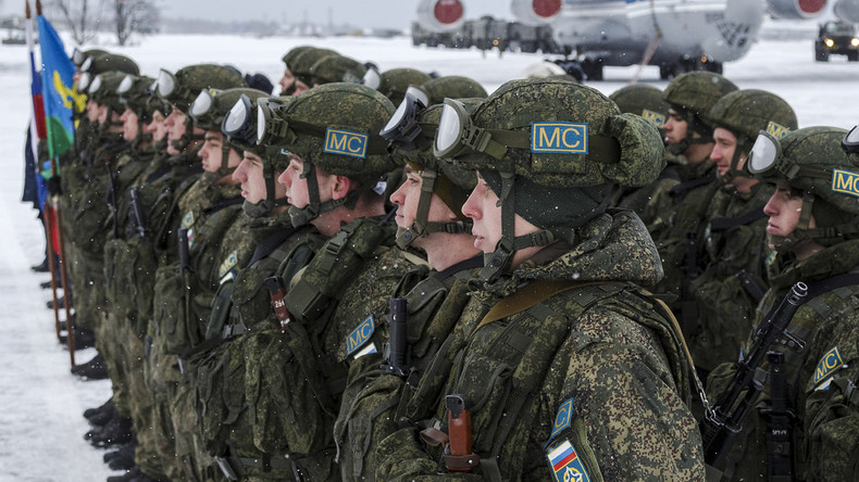 Des troupes de maintien de la paix déployées par l'OTSC au Kazakhstan, le 15 janvier