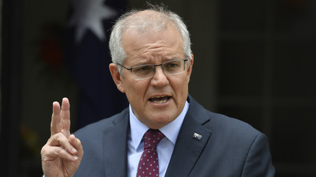 Le Premier ministre australien Scott Morrison lors d'une conférence de presse à Sydney, le 29 décembre 2021 (image d'illustration).