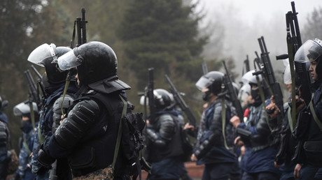 Policiers anti-émeute à Almaty, au Kazakhstan, le 5 janvier 2022 (image d'illustration).