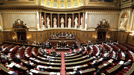 L'hémicycle du Sénat, à Paris (image d'illustration).