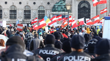 Manifestation contre les restrictions sanitaires à Vienne le 8 janvier 2022 (image d'illustration).