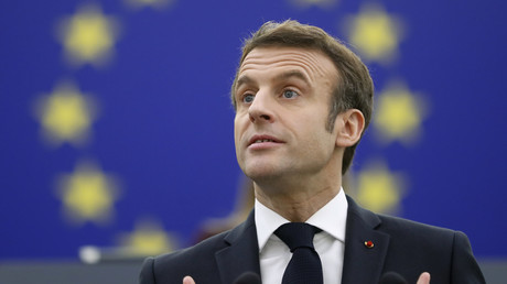 Emmanuel Macron, le 19 janvier au Parlement européen de Strasbourg
