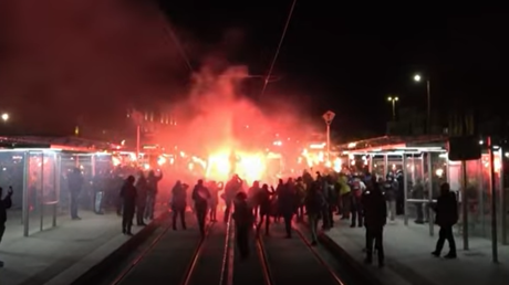 Une manifestation «antifa», le 21 janvier, dans le centre-ville de Nantes.