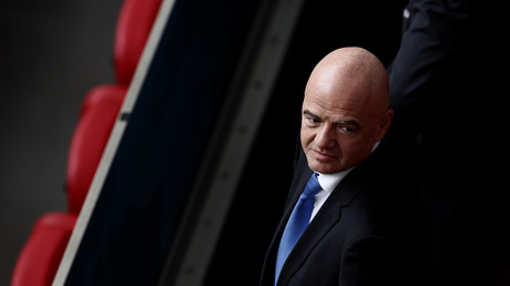 Gianni Infantino lors du match Pays-Bas - Autriche de l'Euro 2020