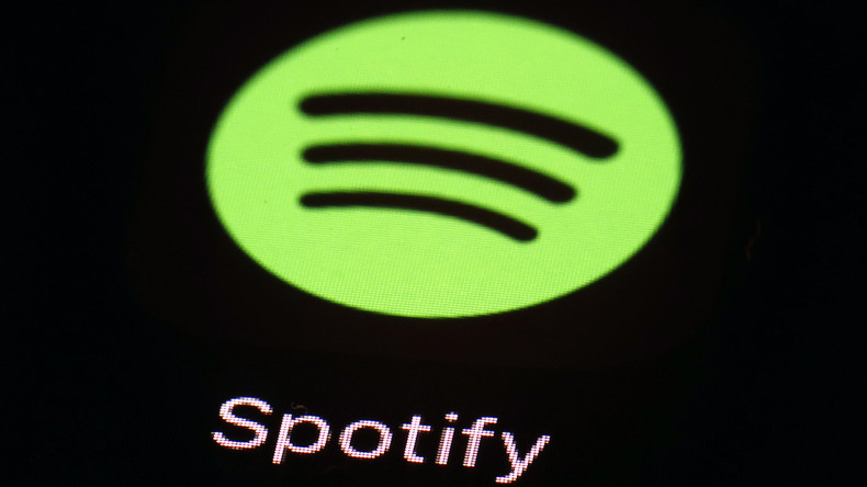 Représentation de l'application Spotify sur un iPad (image d'illustration).