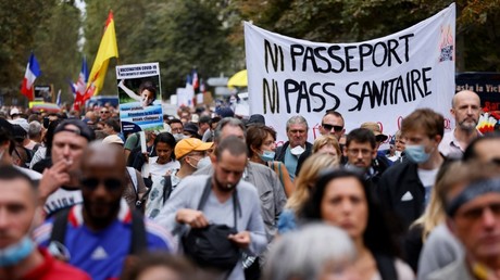 Des Gilets jaunes réunis à Paris contre les restrictions sanitaires et pour plus de justice fiscale