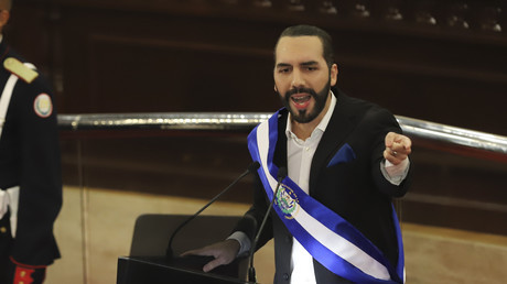 Le président salvadorien Nayib Bukele à San Salvador