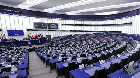 L'hémicycle du Parlement européen, à Strasbourg