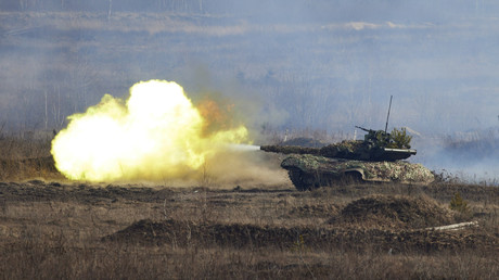 Exercice militaire ukrainien dans le nord du pays, le 16 février 2022 (illustration).