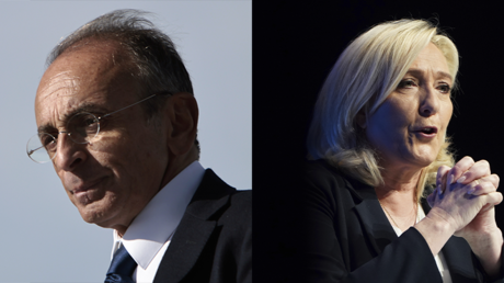 Eric Zemmour le 19 février 2022 et Marine Le Pen le 18 février 2022 (image d'illustration).