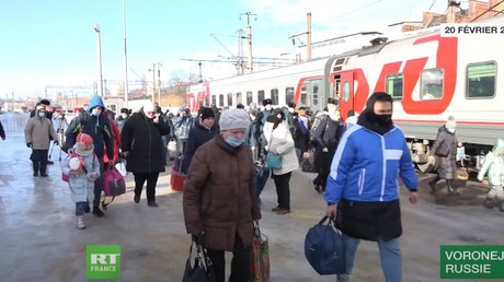 Russie : des réfugiés du Donbass arrivent à Voronej
