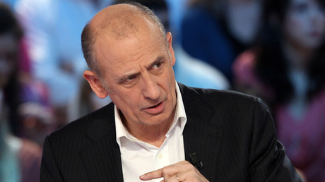 Jean-Michel Aphatie sur un plateau de télévision en 2012 (image d'illustration).