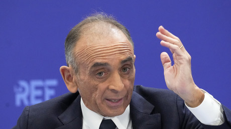 Le candidat de droite Eric Zemmour à Paris