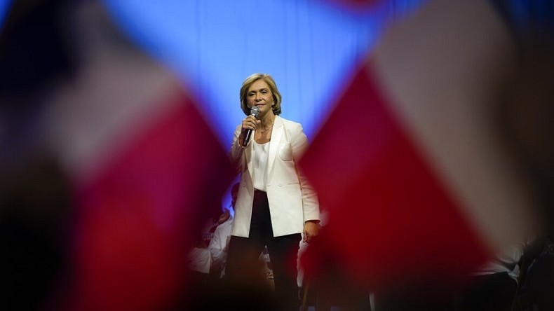 Valérie Pécresse lors d'un meeting