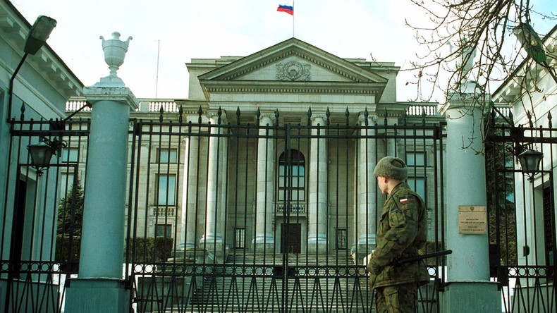 L'ambassade de Russie à Varsovie, en Pologne (image d'illustration).