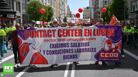 Cliché pris à Madrid le 1er mai 2022.