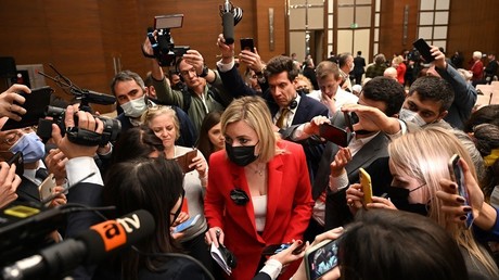Maria Zakharova s'exprimant auprès de la presse en Turquie, le 10 mars 2022 (image d'illustration).