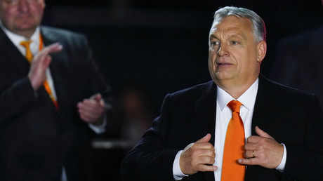 Viktor Orban, le 3 avril 2022, à Budapest