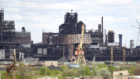 Cliché de l'usine Azovstal, à Marioupol, le 17 mai 2022 (image d'illustration).