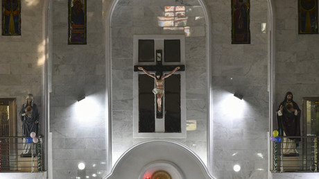 Un crucifix dans l'église St. Patrick à Maiduguri, dans le nord-est du Nigeria (image d'illustration).