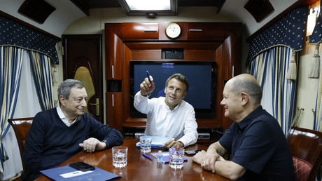 Macron, Scholz et Draghi à Kiev pour apporter le soutien de la «famille européenne»