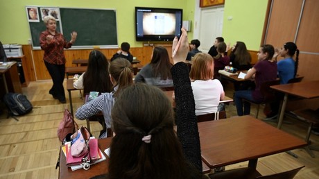 Une classe de Kiev en 2020 (image d'illustration).
