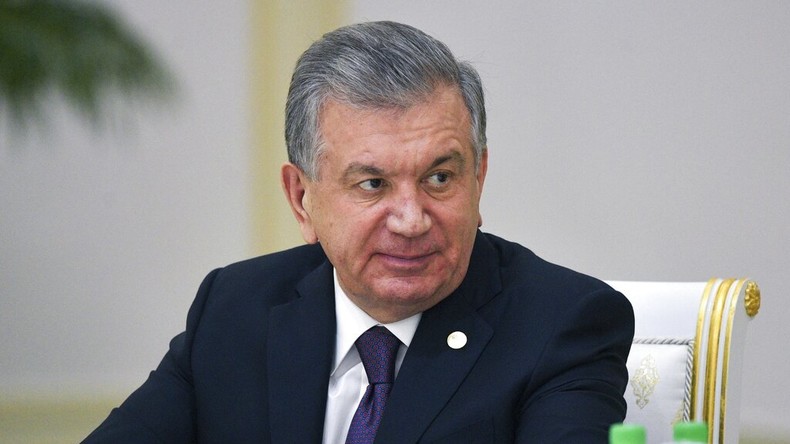 Le président de l'Ouzbékistan, Chavkat Mirzioïev, le 11 octobre 2019, au Turkménistan (image d'illustration).