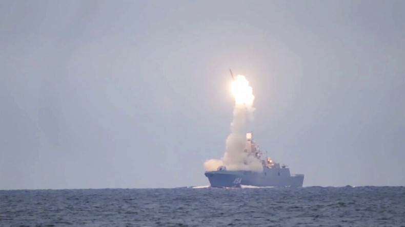 Le test d'un missile Zircon dans la mer Blanche, le 7 octobre 2020 (image d'illustration).