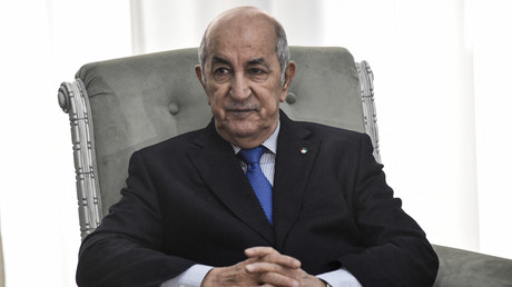 Le président algérien Abdelmadjid Tebboune en janvier 2020 à Alger (image d'illustration).