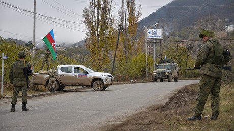 Soldats azerbaïdjanais dans la zone de Latchin en 2020 (image d'illustration).