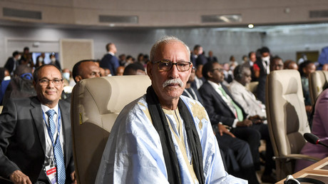 Le chef des indépendantistes sahraouis du Front Polisario, Brahim Ghali, à Tunis, le 27 août 2022.