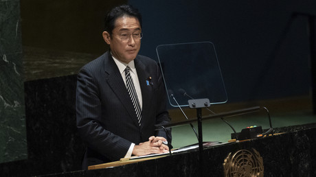 Le Premier ministre japonais Fumio Kishida s'exprime à l'Assemblée générale des Nations Unies, le 1er août 2022 (image d'illustration).