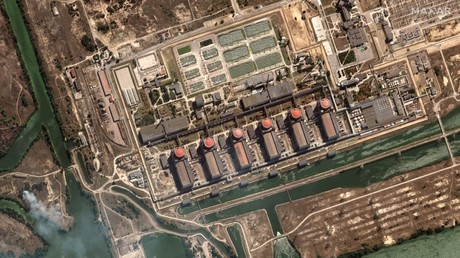 Vue aérienne de la centrale de Zaporojié (image d'illustration).
