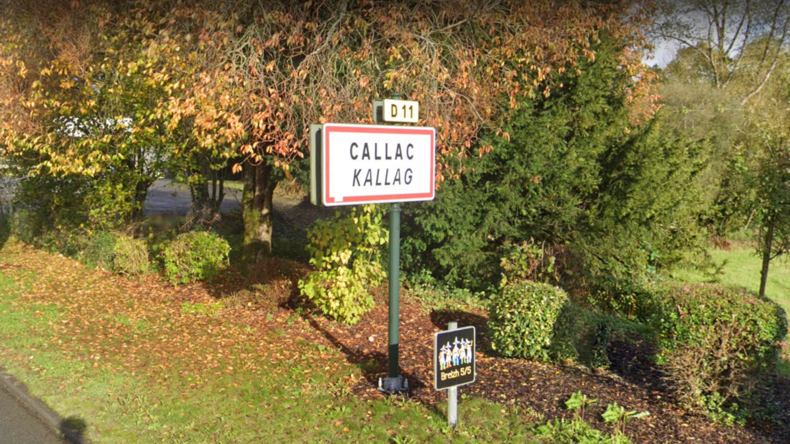 Panneau à l'entrée de Callac, dans les Côtes-d'Armor (image d'illustration).