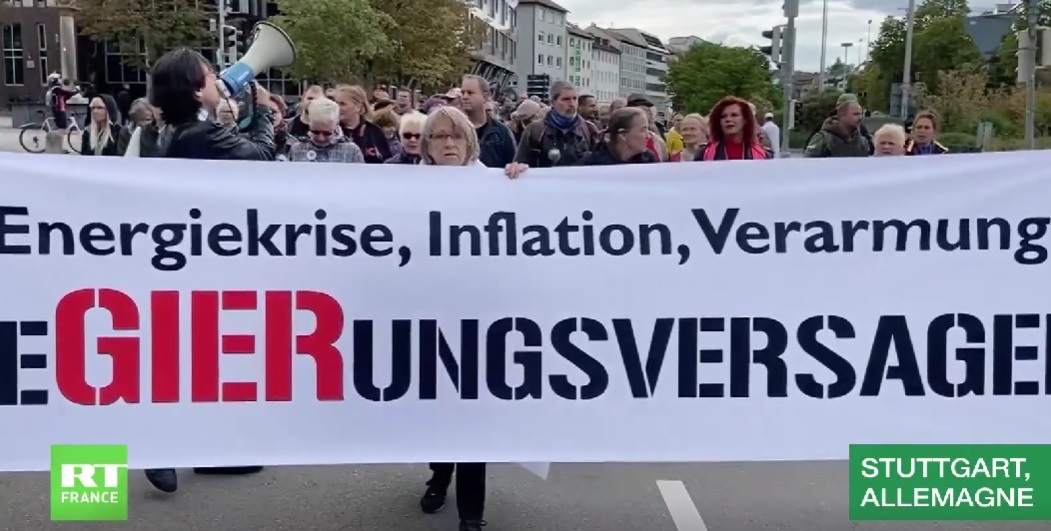 Allemagne : des centaines de personnes manifestent à Stuttgart contre ...