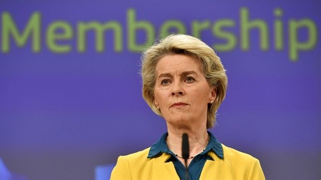 Ursula von der Leyen lors d'une conférence de presse à Bruxelles, le 17 juin 2022 (illustration).