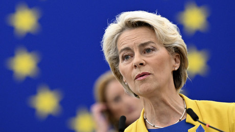 La présidente de la Commission européenne, Ursula von der Leyen, à Strasbourg,  le 14 septembre 2022