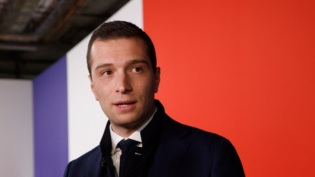Le président par intérim du Rassemblement national (RN), Jordan Bardella, le 24 avril 2022 (image d'illustration).