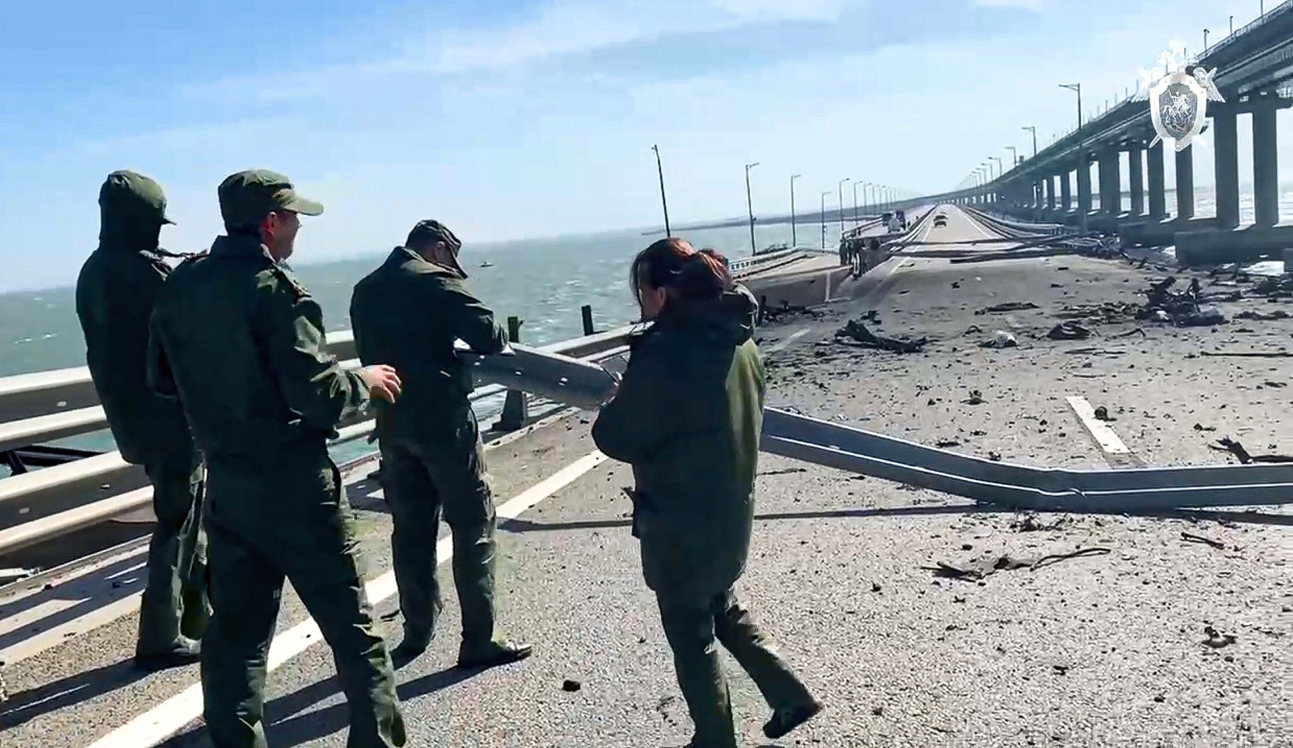 explosion sur le pont de crimee la circulation automobile