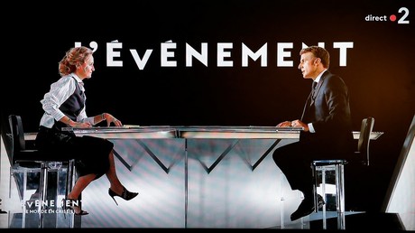 Emmanuel Macron lors de son interview à France 2, le 12 octobre 2022.