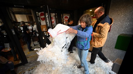 Des membres de la Confédération paysanne investissent un bâtiment du ministère de l’Agriculture
