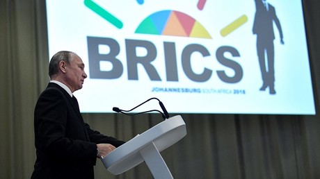 Le président russe Vladimir Poutine lors du 10e sommet des BRICS à Johannesburg, en 2018 (illustration).