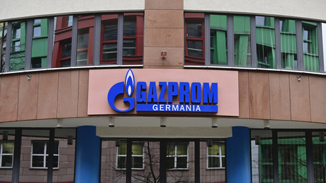 Le siège de Gazprom Germania, filiale allemande du géant gazier russe Gazprom, à Berlin en Allemagne, photographié le 5 avril 2022 (illustration).