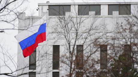 L'ambassade russe aux Etats-Unis, le 24 février 2022, à Washington (image d'illustration).