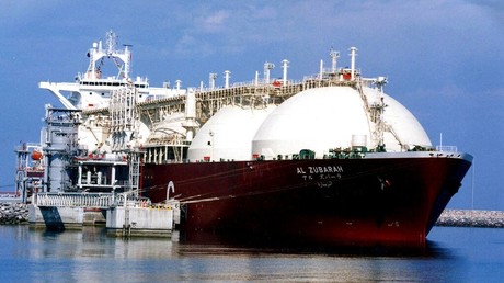 Un navire qatari transportant du gaz naturel liquéfié (illustration).