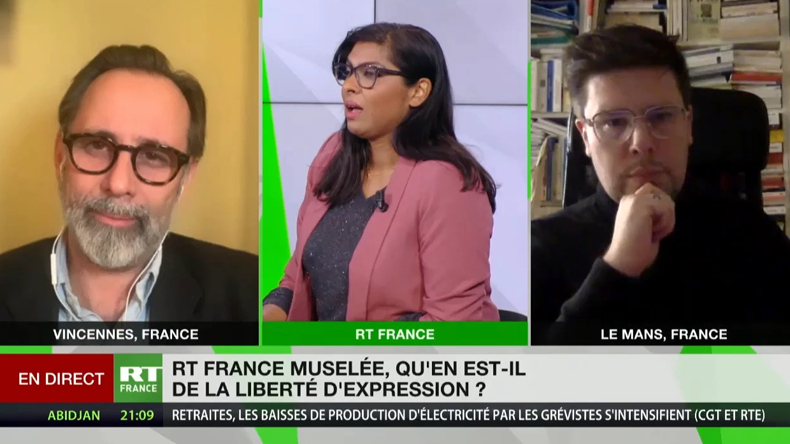 Alexis Poulin et Pierre-Yves Rougeyron réagissent aux nouvelles mesures de censure visant RT France